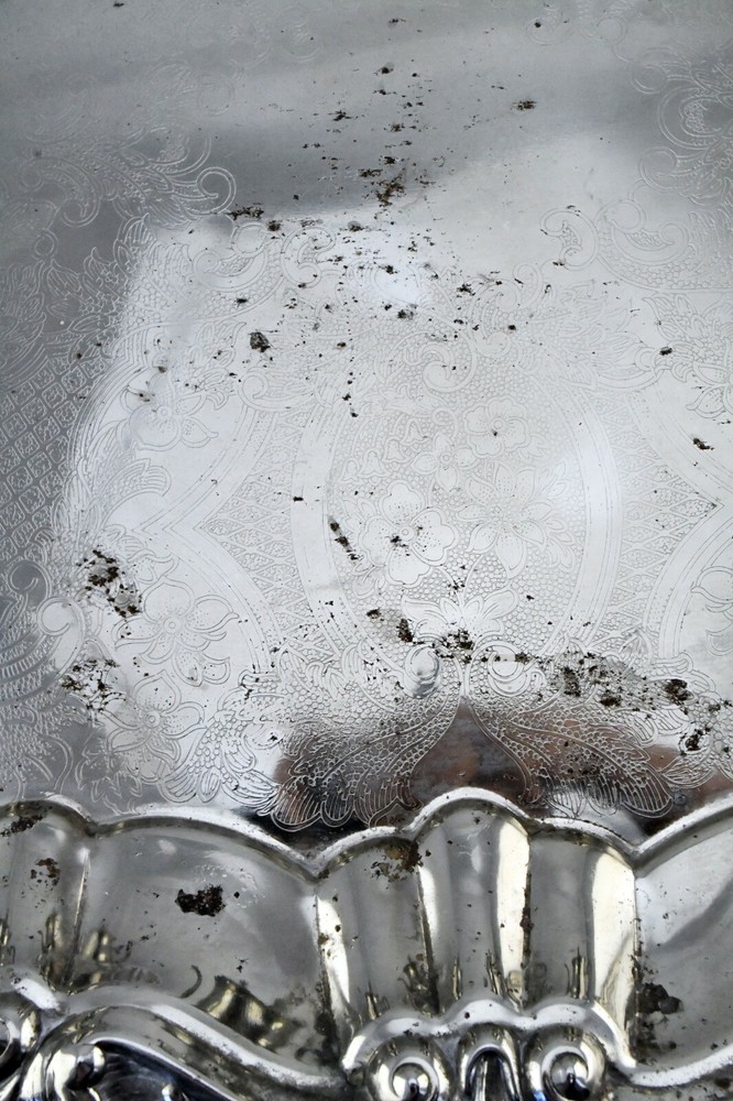 Silver Plate Complete 6pc. Floral Coffee and Tea Set