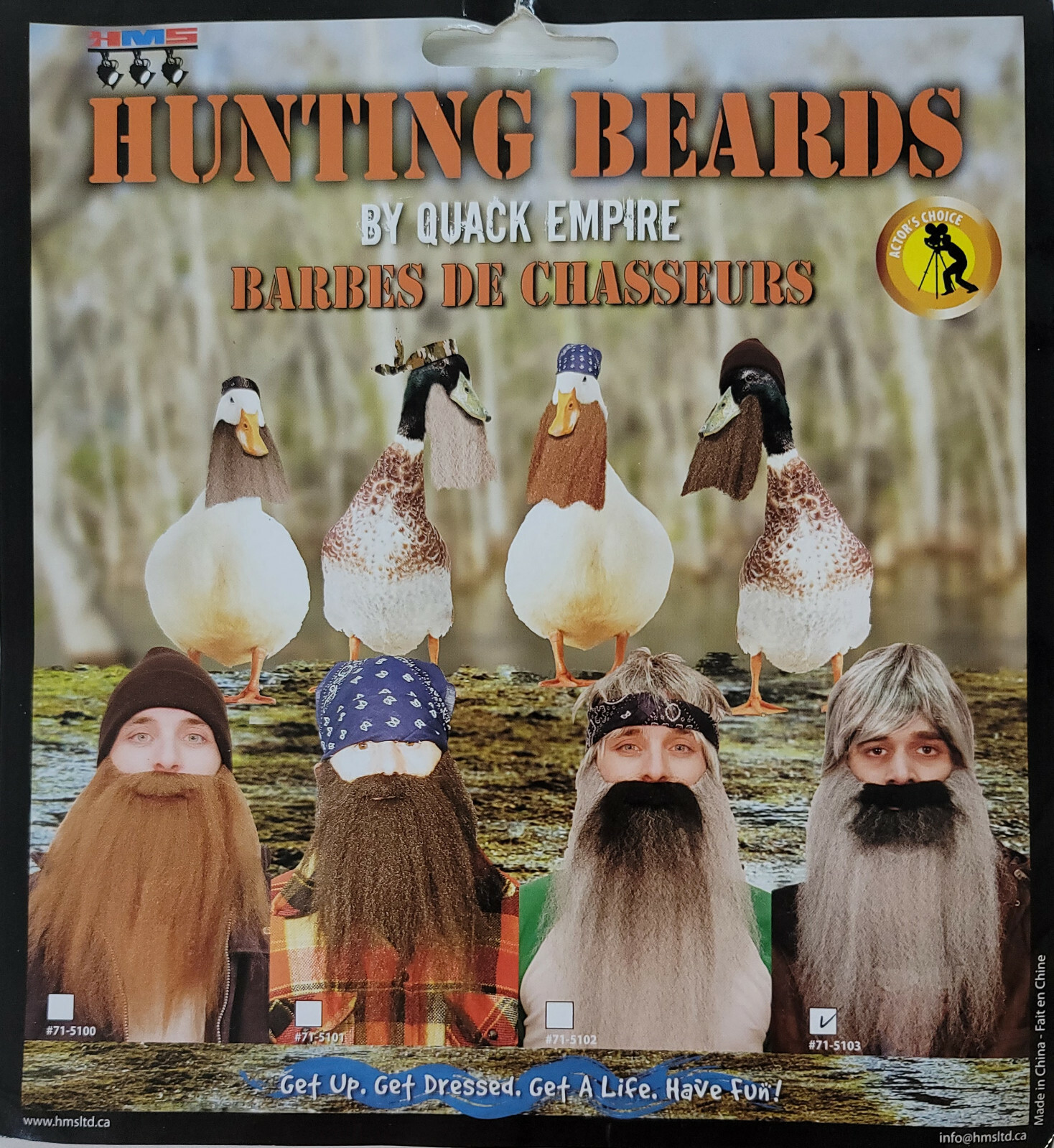 Duck Dynasty Hunting Beards 4 Styles Si, Willy, Phil, Jase