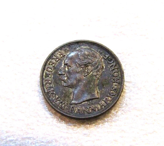 1907 Denmark 10 Ore Silver Coin