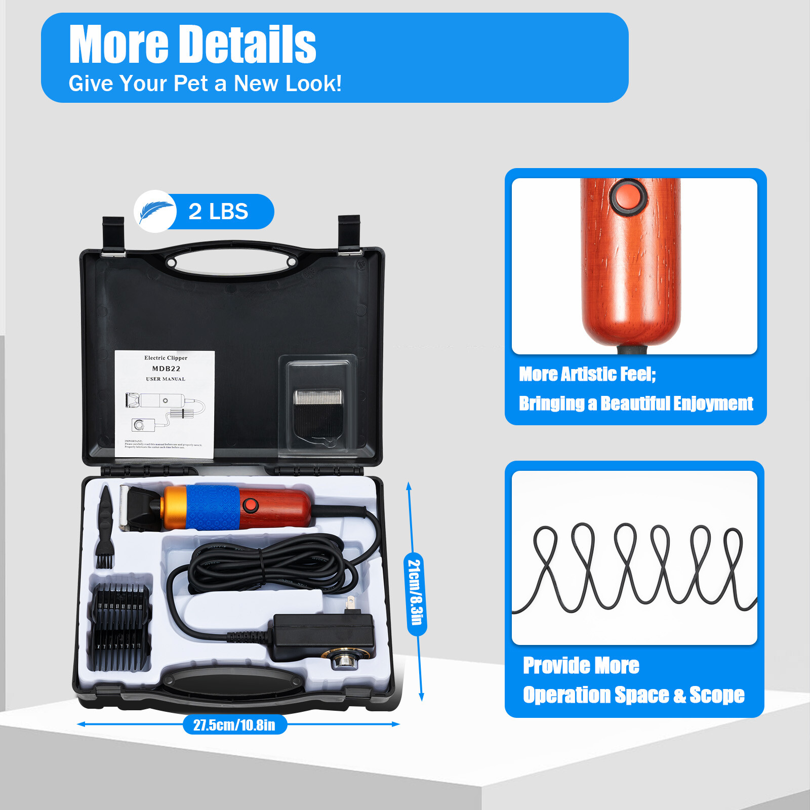 Sheep Shears Professional Electric Animal Clipper Alpacas Grooming Hair Trimmer