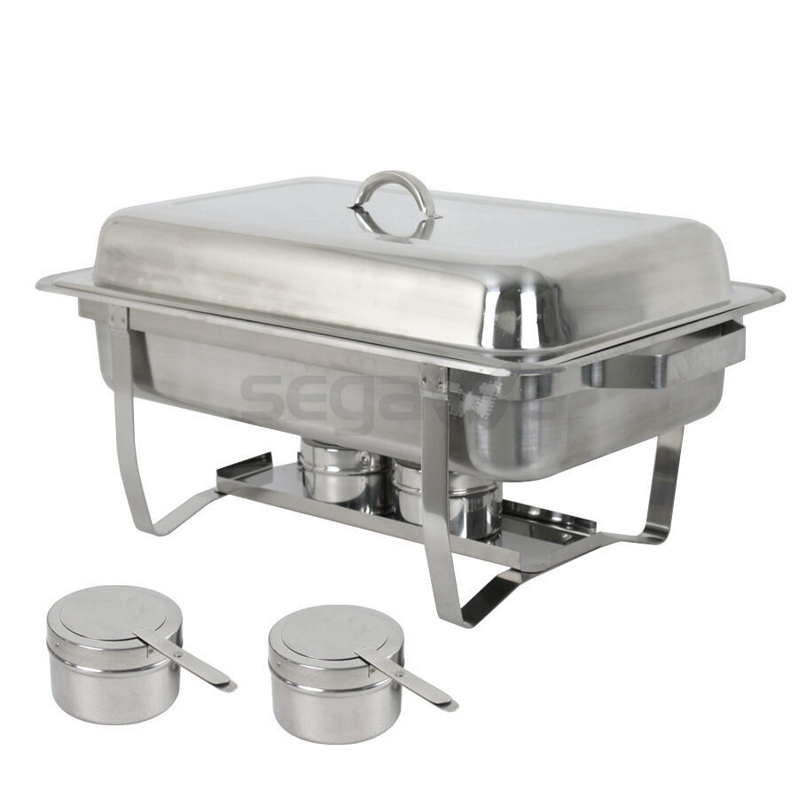 Quart Stainless Steel Rectangular Chafing Dish Full Size Buffet Catering Lot 2~8