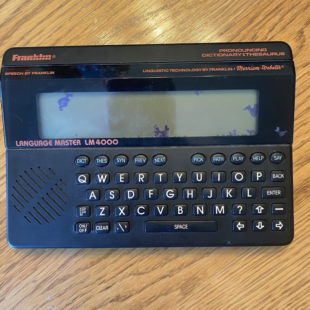 Franklin Computer Language Master Lm4000 SCREEN ISSUE WORKS SEE PICS LM-4000