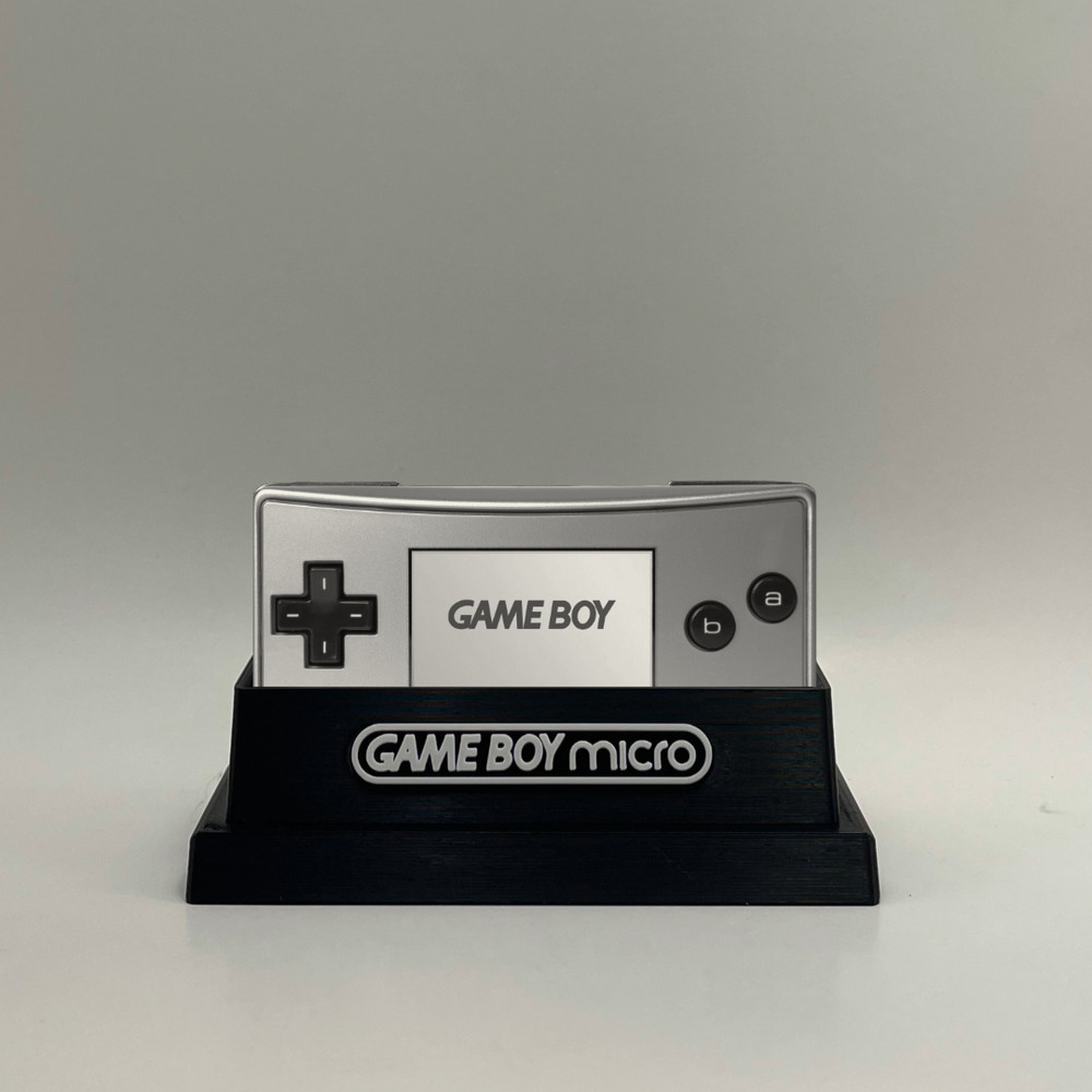Game Boy Micro System Display/Stand/Holder - DISPLAY ONLY (Customize Colors)
