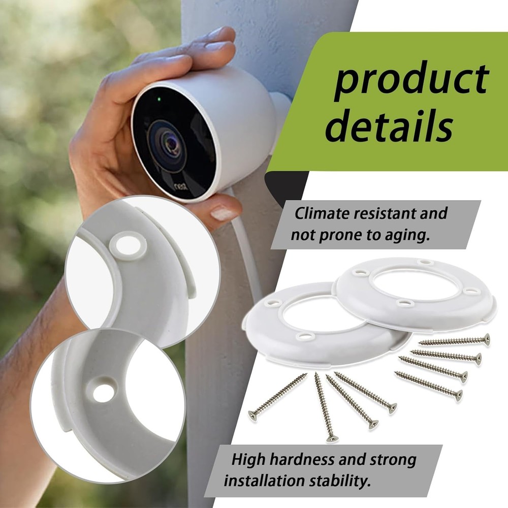 Wall Mount Plate for Google Nest Camera Grey