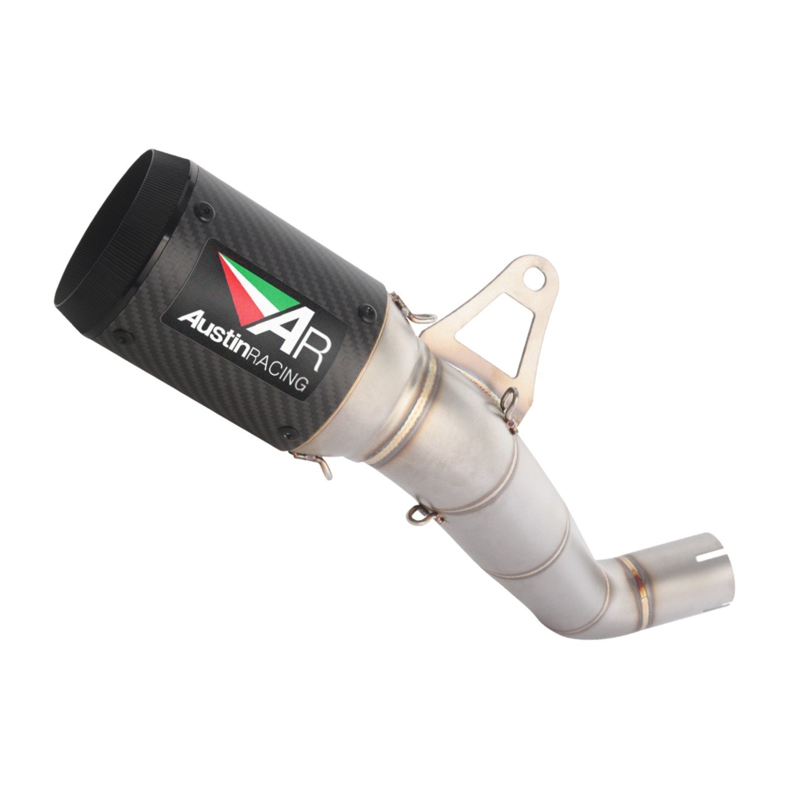 For Honda CBR1000RR 2008-2016 Exhaust Tips Muffler Mid Link Pipe System Carbon