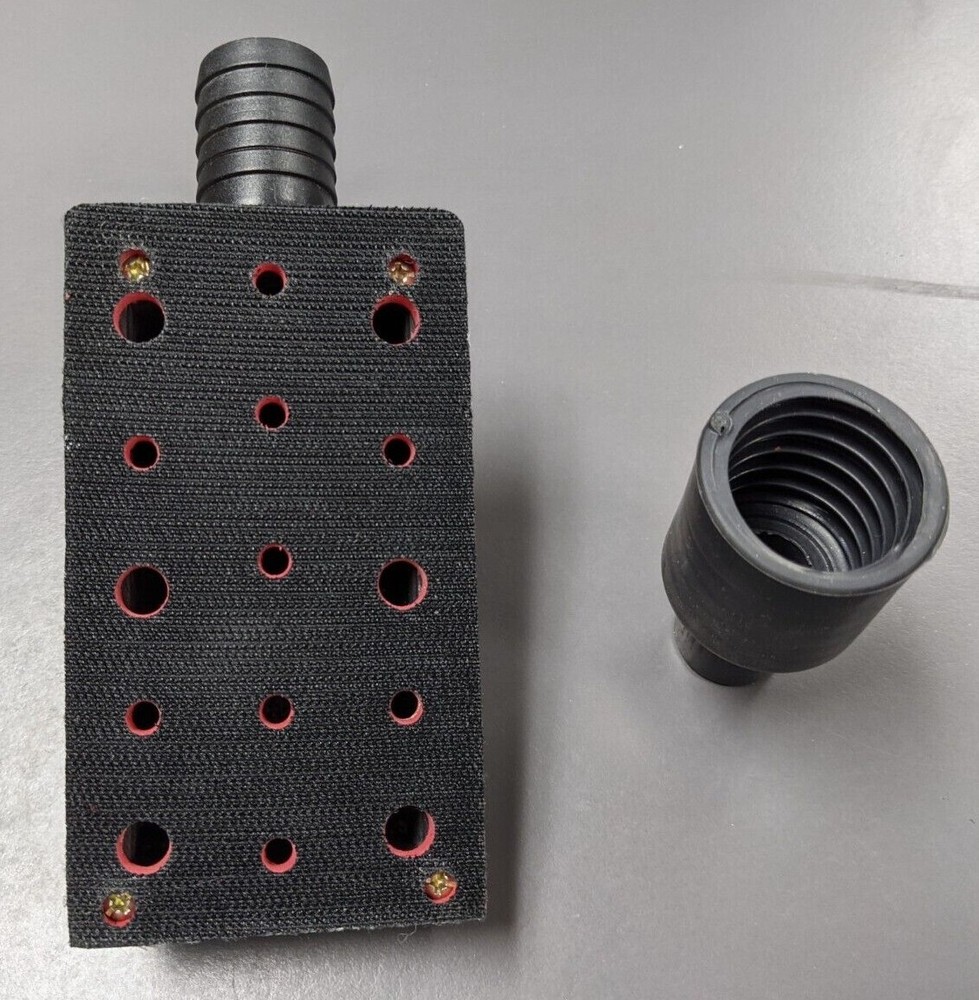 Vacuum Hand Sanding Block Multi Hole Hook and Loop 2.75" x 5"