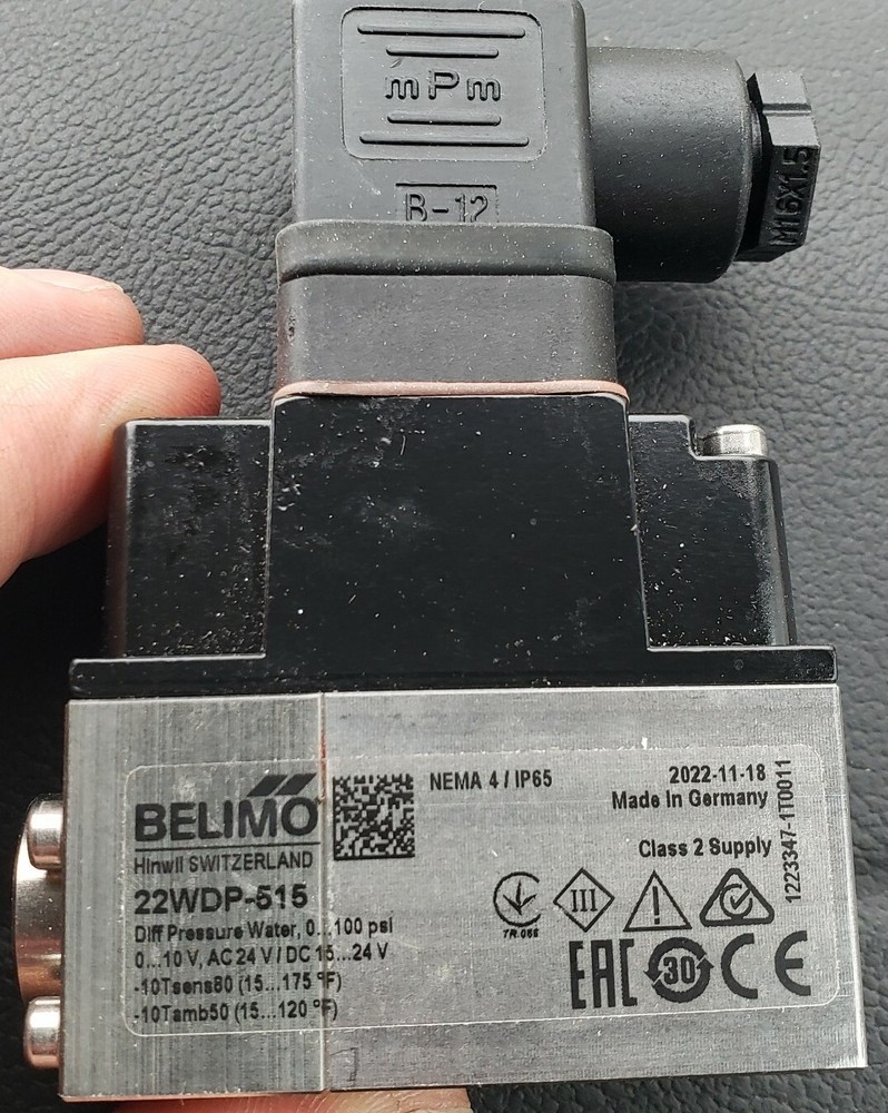Belimo22WDP-515Differential Pressure Sensor Water