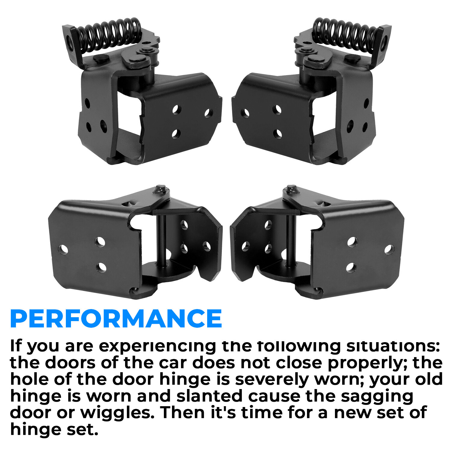 4pc Door Hinges For 78-88 G-body Malibu Regal El Camino Oldsmobile Monte Carlo