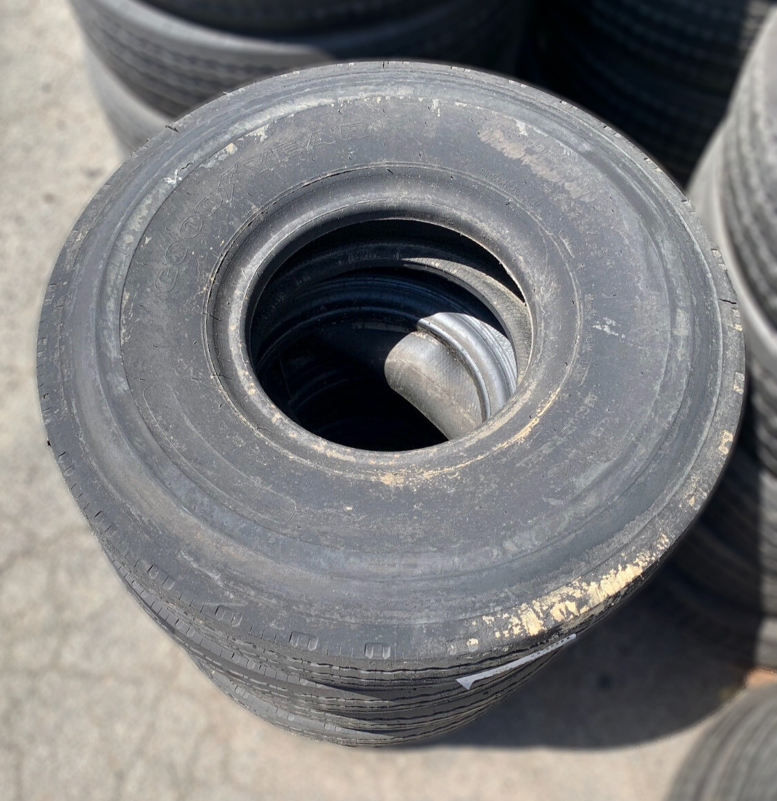 10.00R15TR Goodyear Unisteel II - Used Commercial Truck/Trailer Tires!!