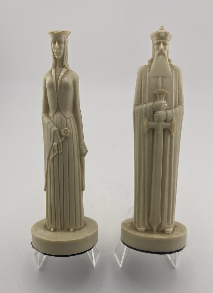 Vintage 1962 Peter Ganine Conqueror King Queen Chess Pieces Replacements