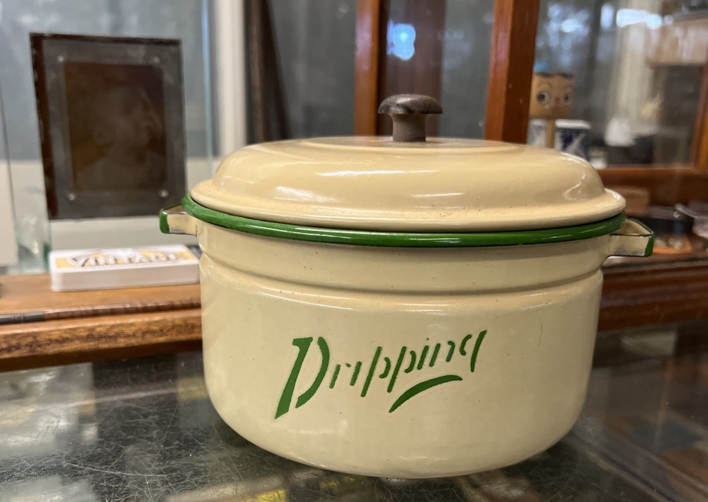 Metters Enamel Drippings Pot