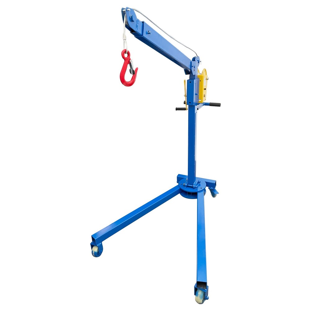 Small Portable Folding Elevator Hoist Lifting Machine Hand Crane Max. 1100LBS