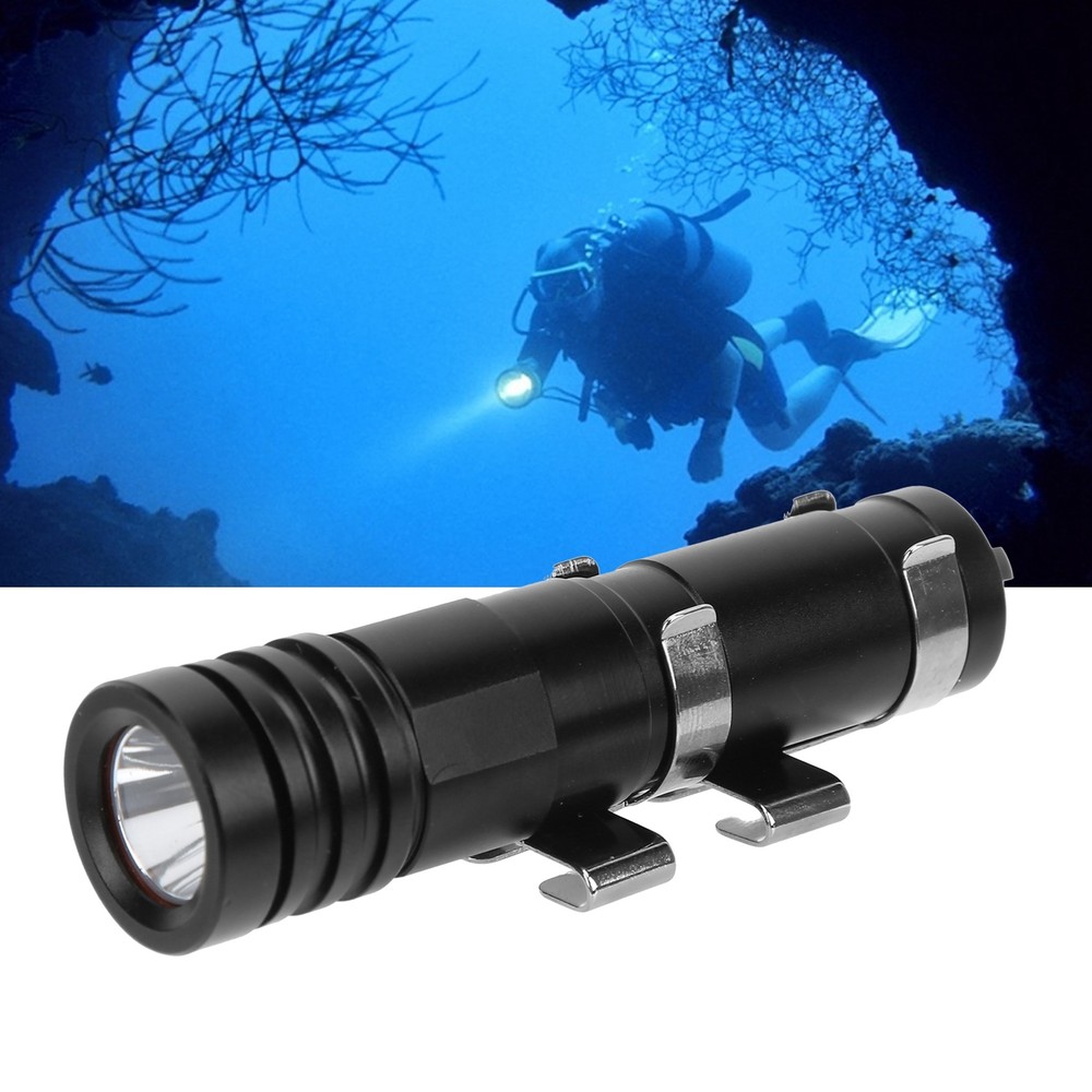Mini Diving Light 200M Waterproof Underwater LED Flashlight Camping Lantern FF