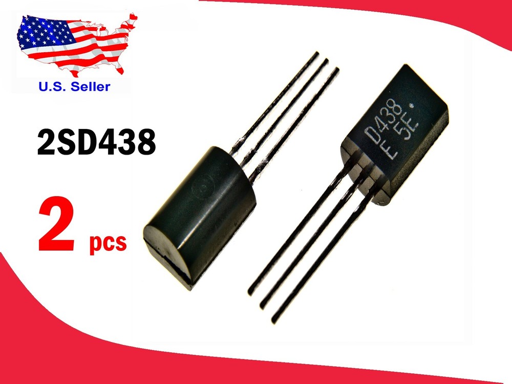 2SD438-E (2 pcs) Transistor -Free & Fast shipping