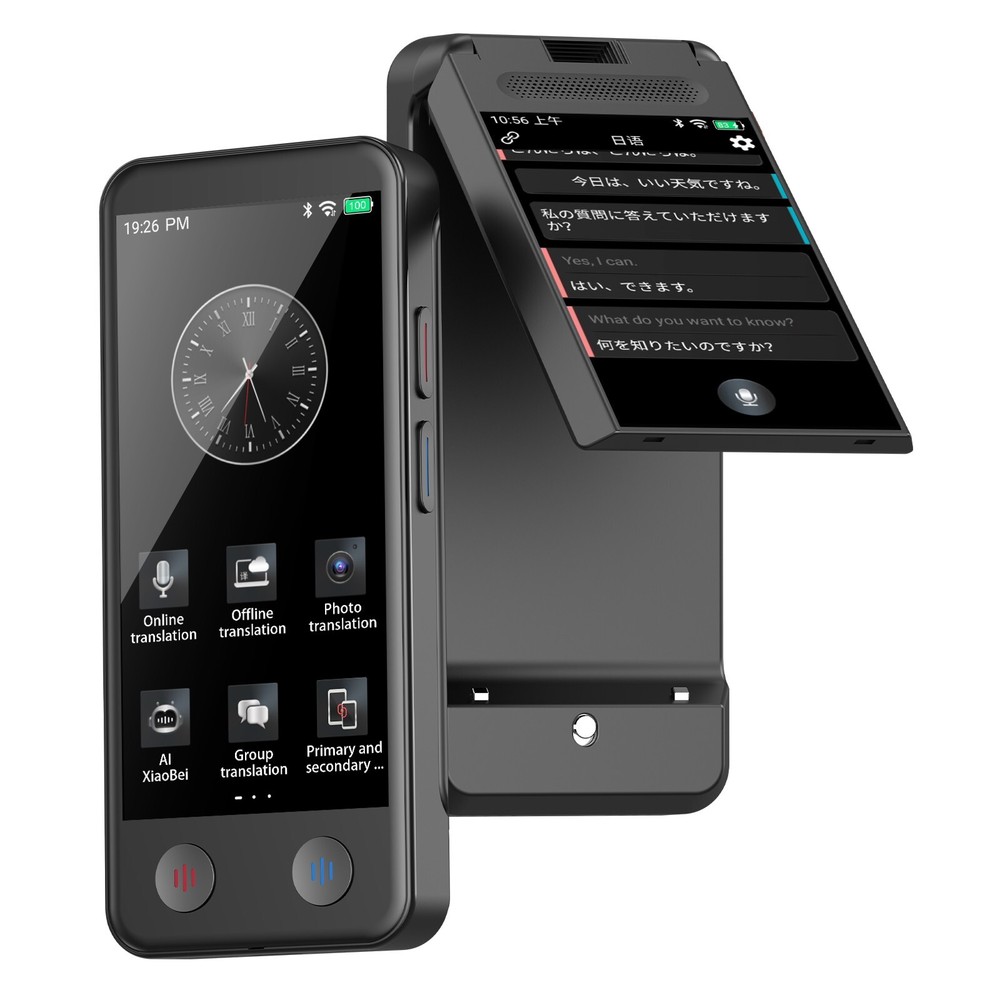 iTour D-Lite Dual-Screen Real-Time Language Translator Device – Detachable