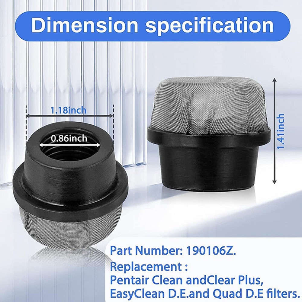 Filter Mesh Cap For Pentair Clean/Clear Plus/Easyclean D.E./Quad D.E Filters