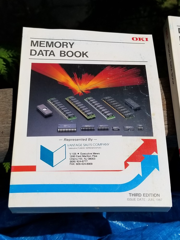 1 OF 2 VINTAGE ELECTRONICS BOOKS DATA OKI MEMORY 3RD EDITION 1987