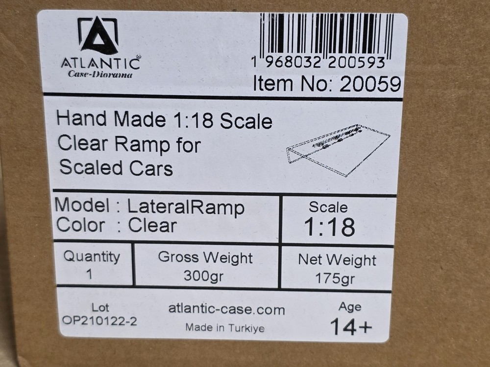 Atlantic Case-Diorama 1/18 Lateral Ramp - 20059