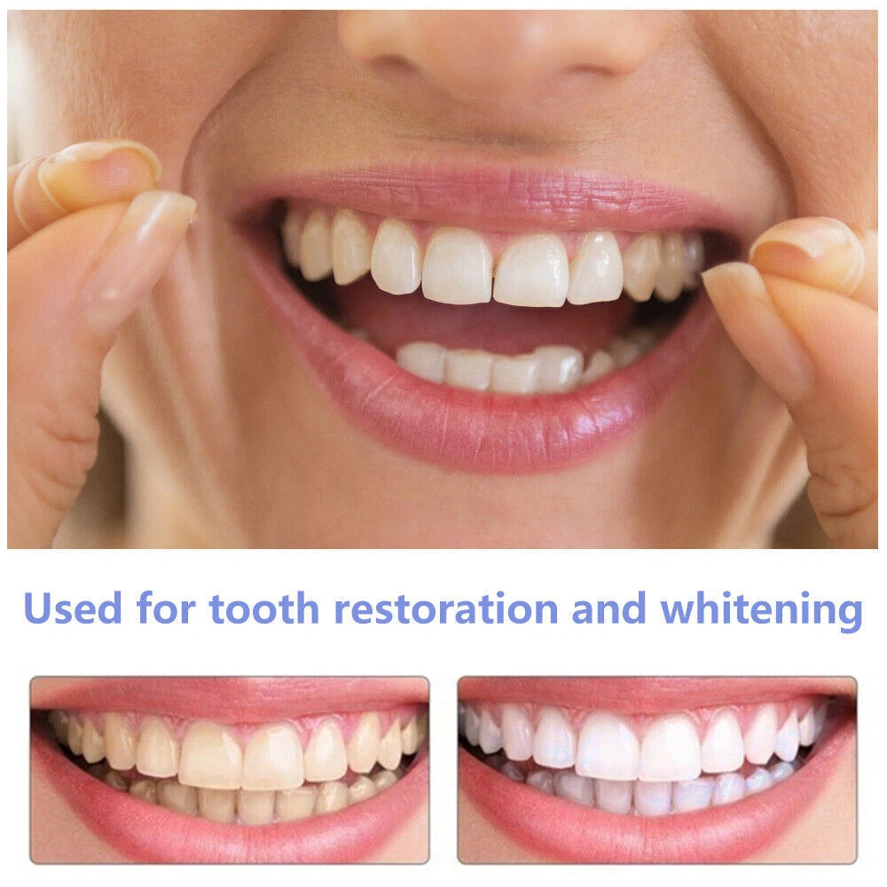 Snap On Upper and Bottom Set False Teeth Dental Veneers Denture Tooth Cover US