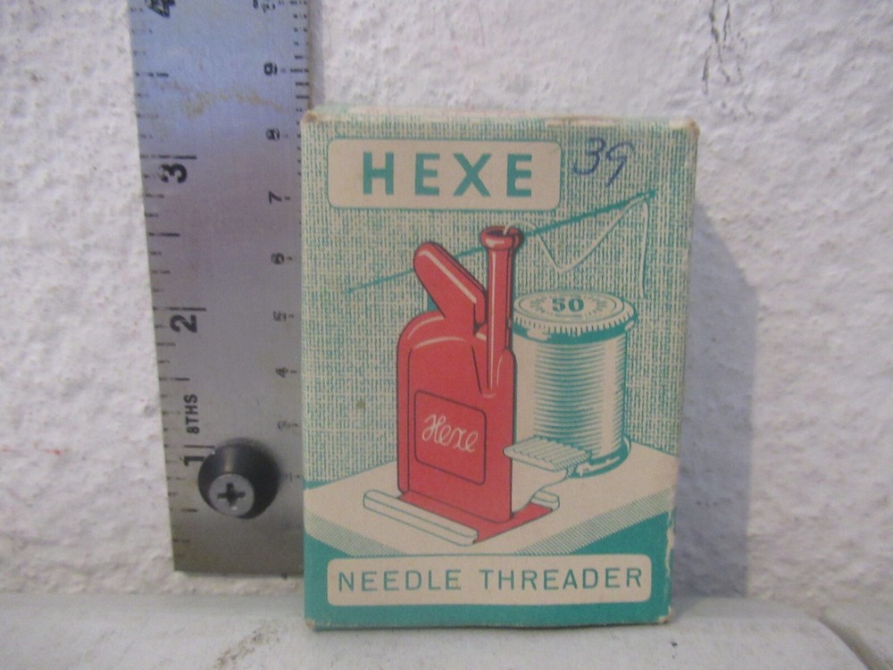 Vintage Hexe Needle Threader in box NICE
