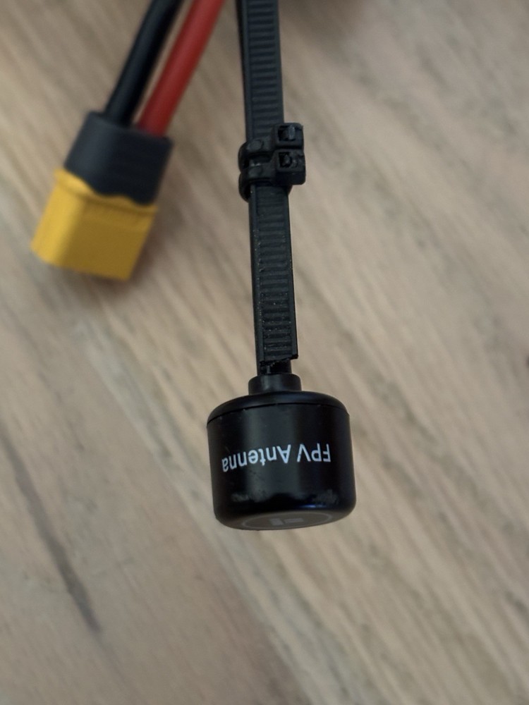 Fpv Drone With Lipo Battery And Extra Propellers Working