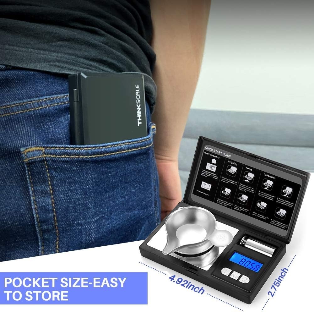 High Precision 50g Micro Gram Scale – Lightweight, Tare Function & Auto-Off