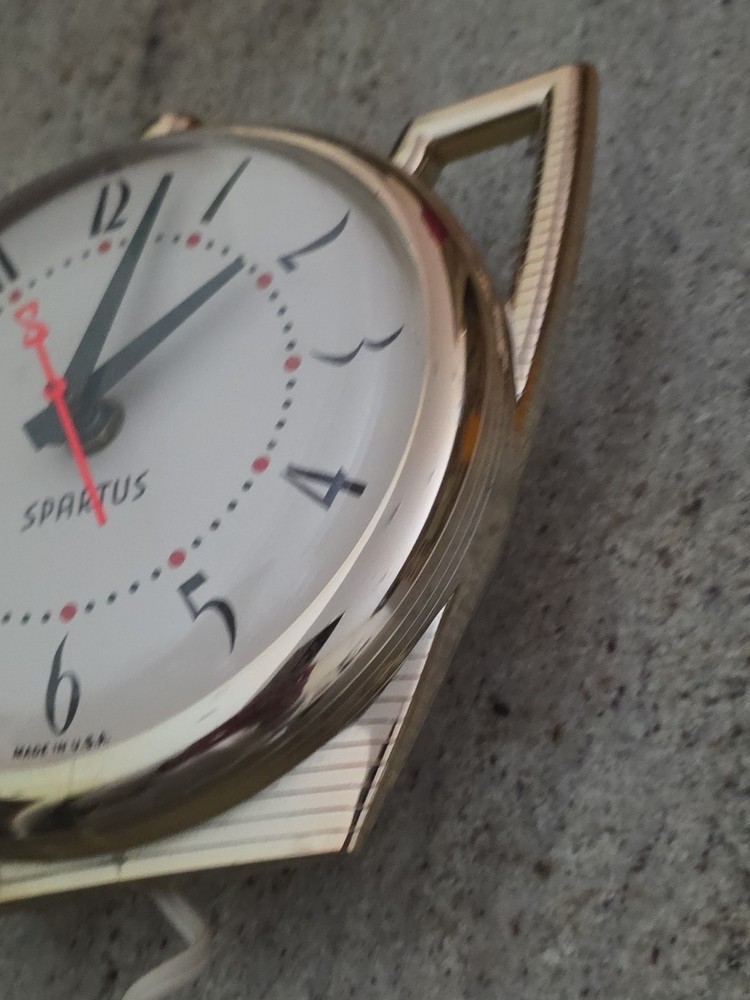 Vintage Spartus Tea Kettle Teapot wall clock