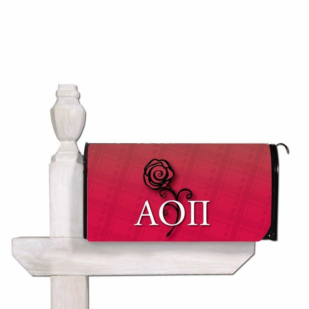 Alpha Omicron Pi Magnetic Mailbox Cover - Design 2