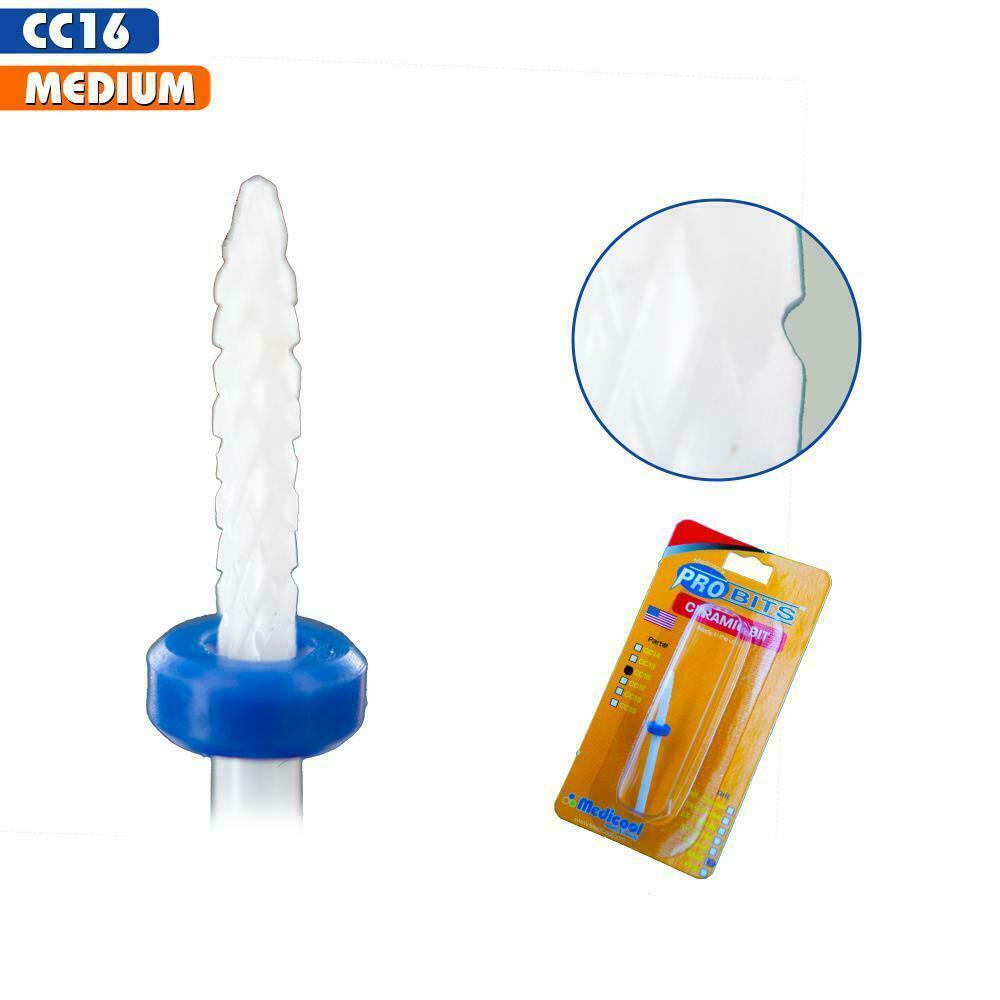 Medicool - Pro Bits® Ceramic Under Nail Cleaner bit  (CC16) - Choose your Grit