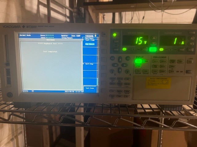 Yokogawa WT3000 Digital Power Analyzer Model 760304 w/4 30 Amp. Input Elements