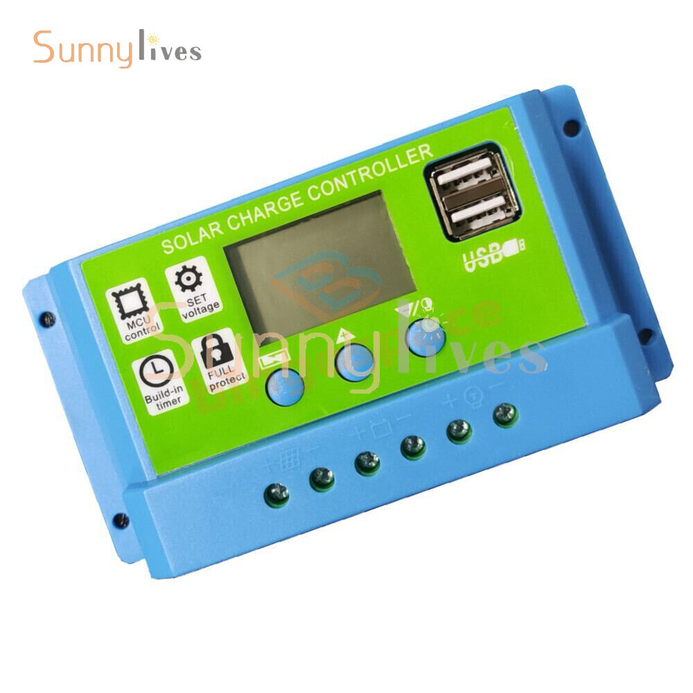 10A 20A 30A LCD display Photovoltaic Solar Charging Universal Controller