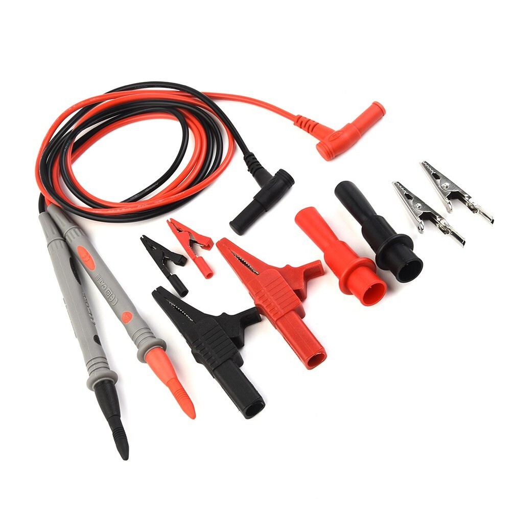 Quality Test Leads with Mini and Safety Clips for Clamp Volt Meter
