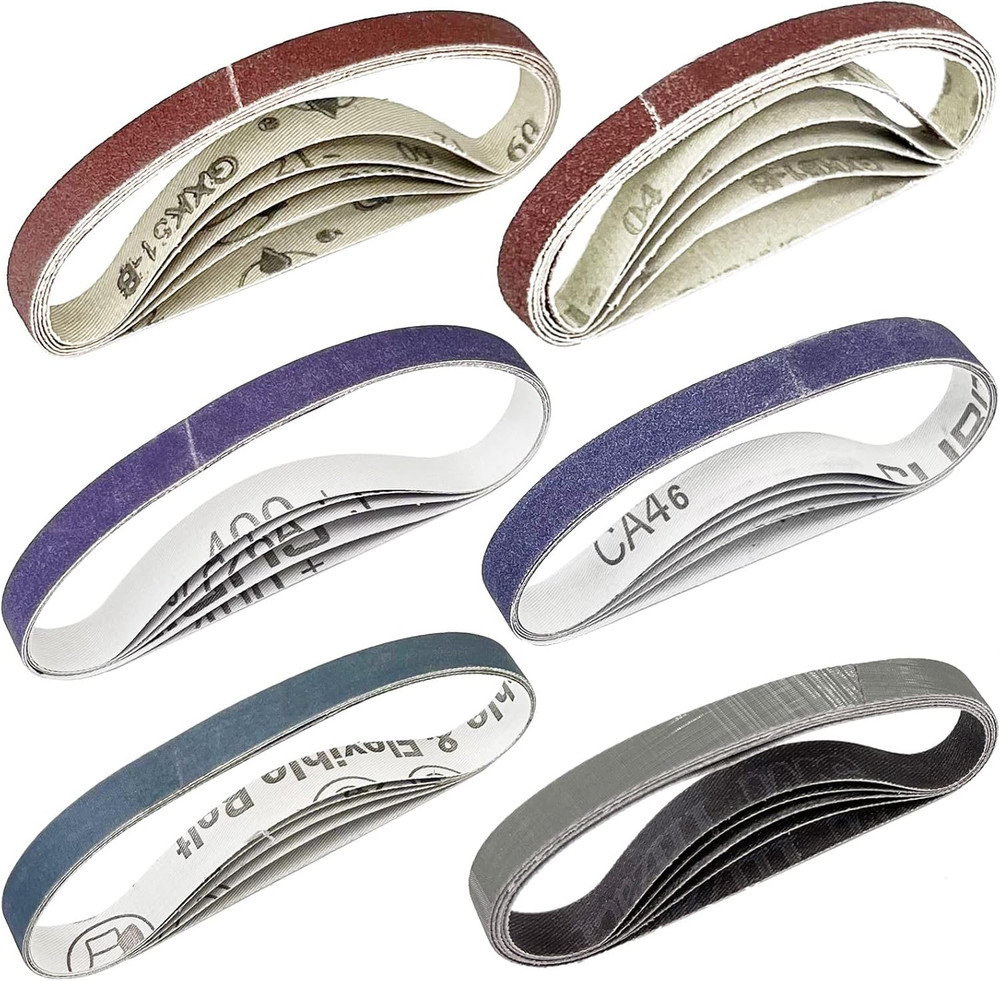 30 Pcs 1/2" X 12" Replacement Sharpening Belt Kit for Official Work Sharp Knife