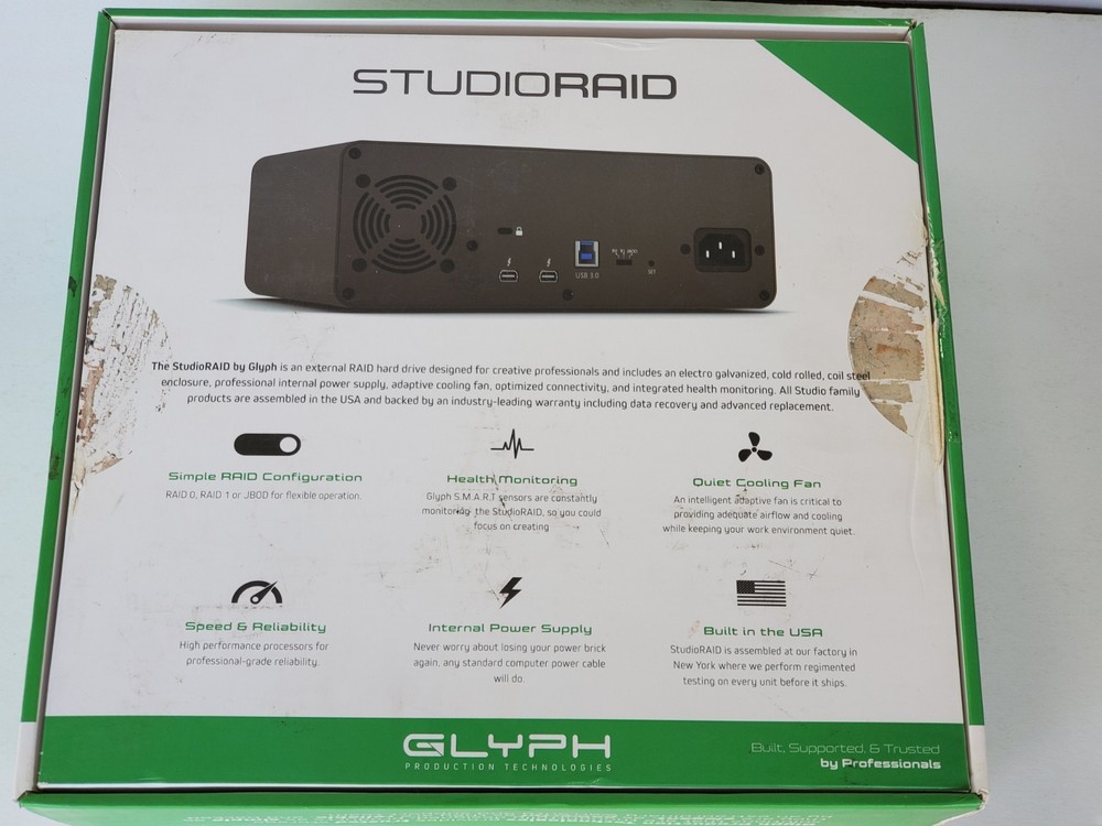 Glyph StudioRAID 4 TB 2-Bay USB 3.0/Thunderbolt 2 RAID Array #52992 tested