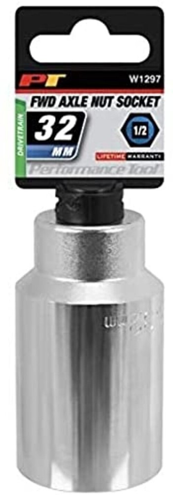 W1297 32mm Front Wheel Drive Axle Nut Socket 32mm Axle Nut Socket