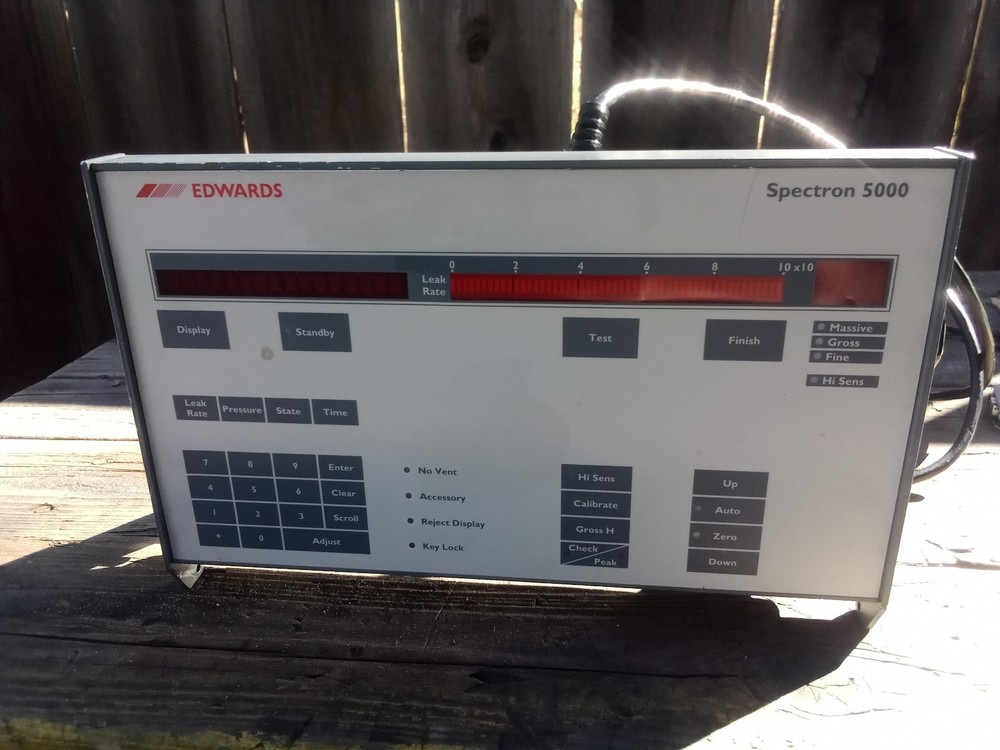 Edwards Spectron 5000 Control Panel for Helium Leak Detector