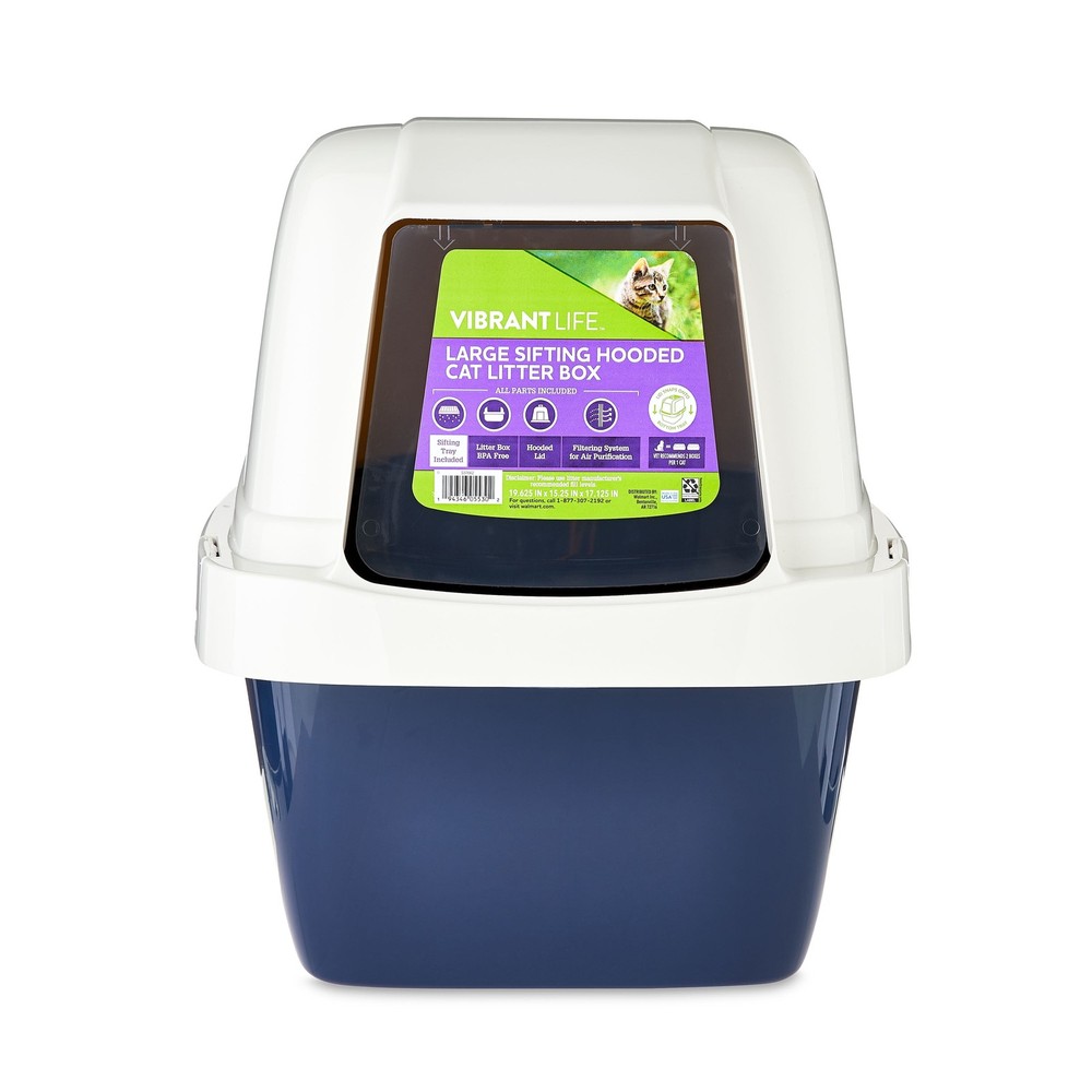 Extra Large Hooded Sifting Cat Litter Box
