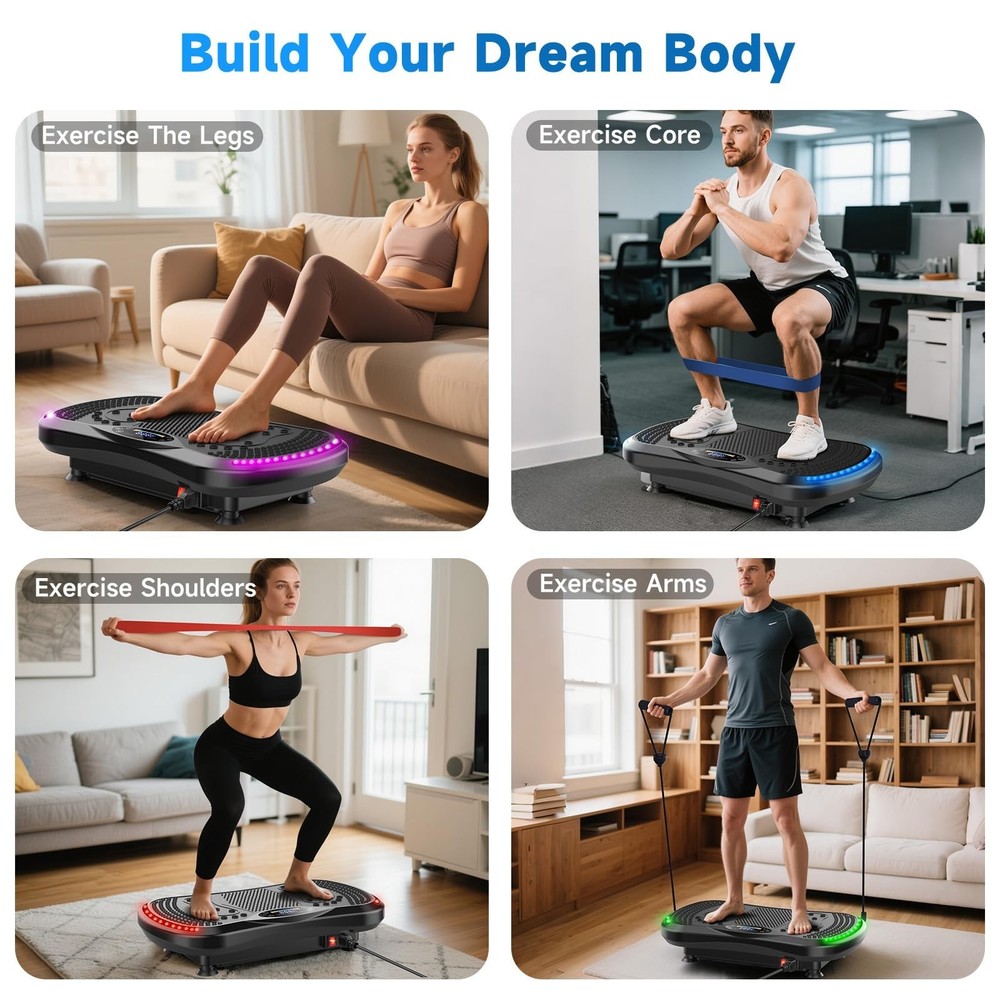 Vibration Plate Exercise Machine for Lymphatic Drainage, Vibration Machine fo...