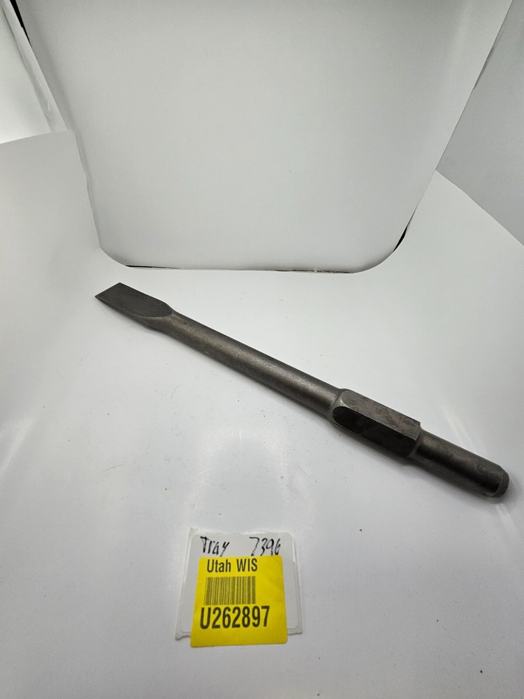 Flat Point Chisel Bit 16" Long 1.33" Chisel Dia. Demolition Hammer