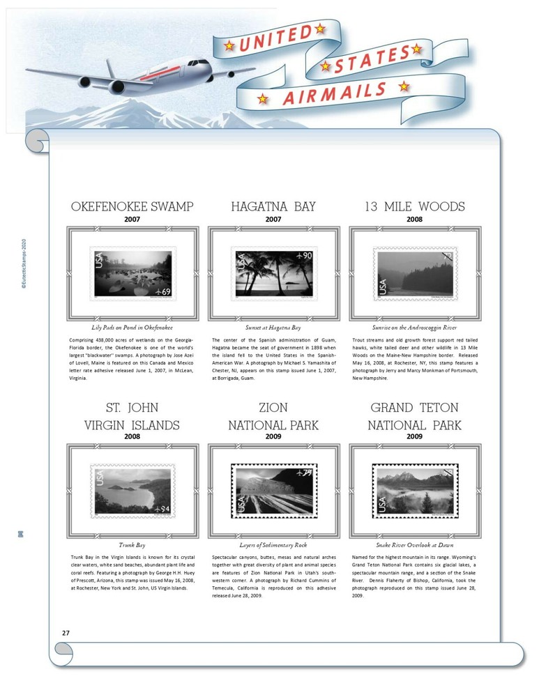 U.S. Airmail Stamp Supplement 1918 - 2012 (White Ace Alternative)