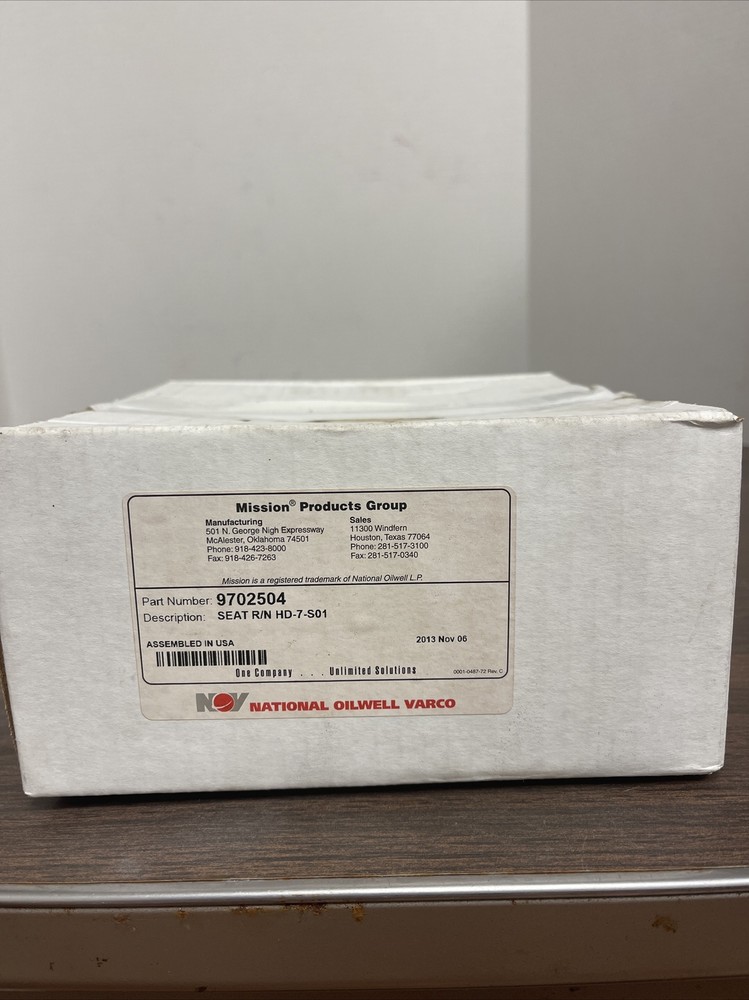 9702504 RN-HD-7-S01    API-7 Valve Seat “Full Open"