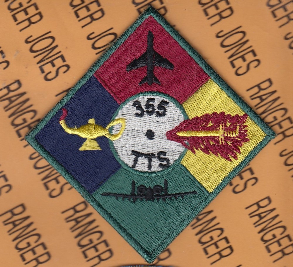 USAF Air Force 355th TTS Tactical Trainiong Squadron ~3.5" patch C/E