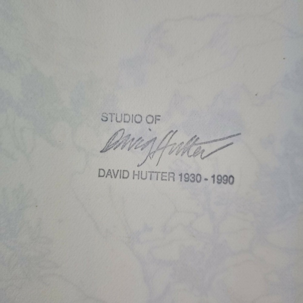 David Hutter Unsigned Ink Study Mountainous Landscape Studio Stamp
