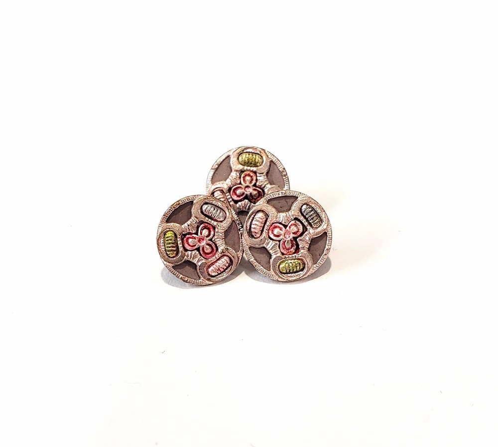 Add Color to your Austrian Tiny Tray! Antique Button, Priced Separately