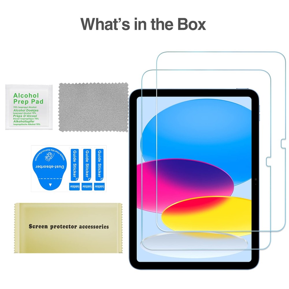 ProCase 2 Pcs Screen Protector for iPad A16 2025 2 Protector, Clear