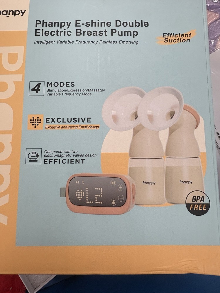 Phanpy E-shine Double Electric Breast Pump - 4 Modes - Intelligent Variable Freq