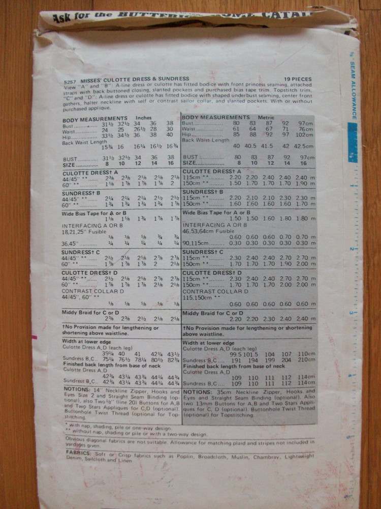 sewing patterns