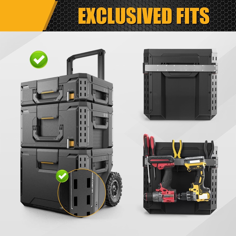 Power Drill Holder Fits for ToughBuilt StackTech Tool , Heavy-Duty Stainless ...