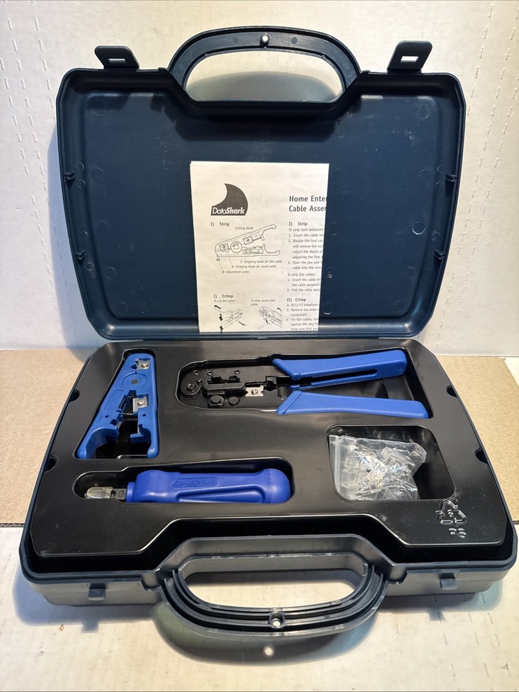 DataShark PA70007 Ethernet Network Tool Kit - Includes 10, RJ45 CAT5e connectors