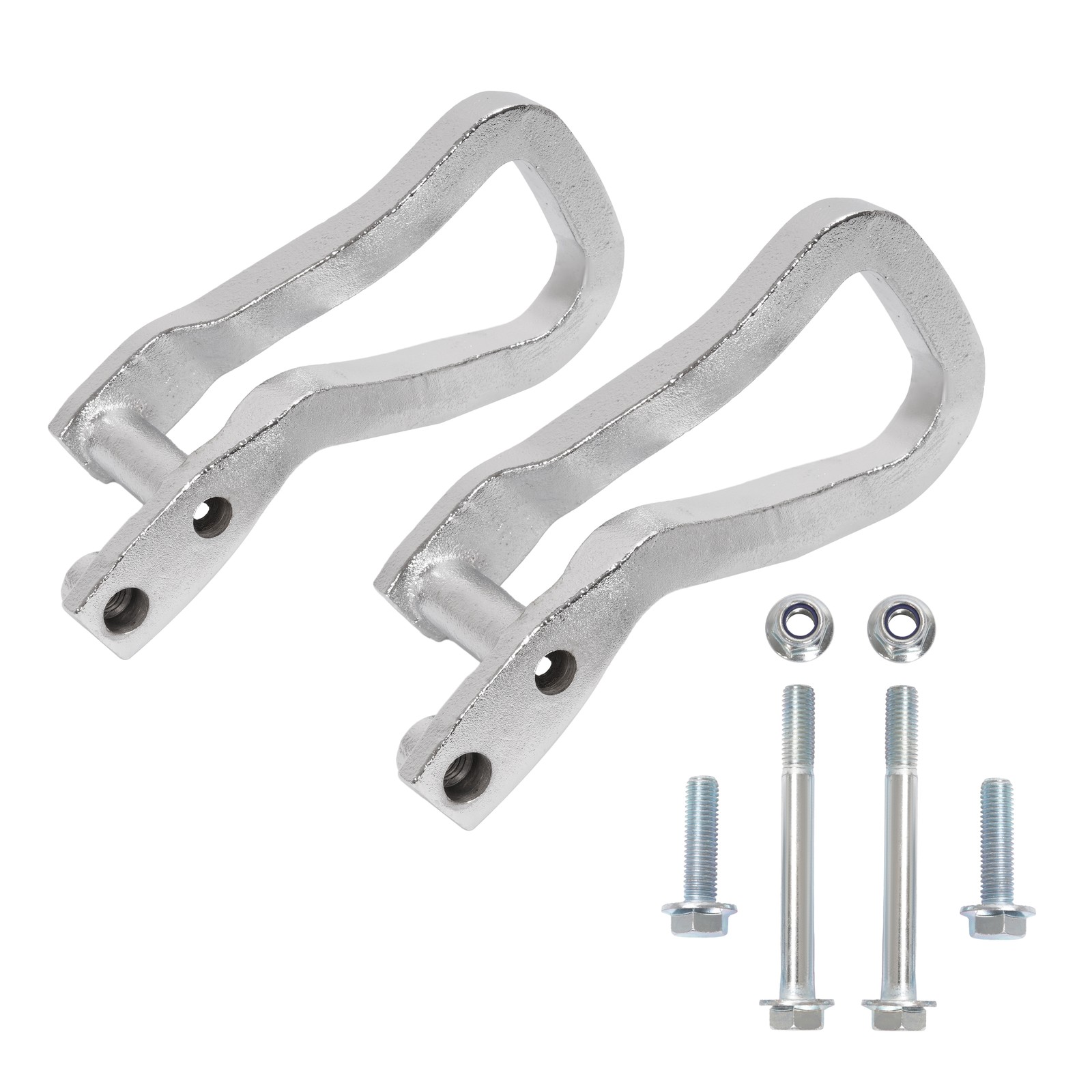 Front Chrome Tow Recovery Hooks w/ Bolts For GMC Sierra 1500 2019-2025 #84195902